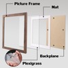 Brown 8x10 Picture Frames Set of 2 Display Pictures 6x8