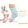 Baluue Pair Moisturizing Toeless Socks for Women Gel Socks for
