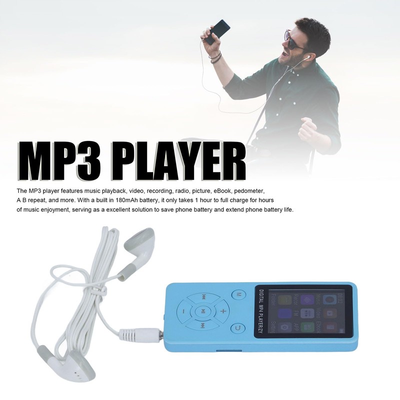 64GB MP3 Player with Bluetooth, Portable HiFi Lossless MP3 Music