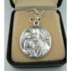 CB Silver Toned Base Patron Saint Joseph The Worker Father