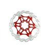 Snail Bike Bicycle Disc Brake Rotor Floating MTB Rotors 160mm (Red)