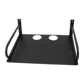 Airshi Estante para Proyector Montado en la Pared, Gran Capacidad de Carga Estante Flotante para Proyector Instalación de Perforación de Aluminio Multipropósito para Caja de TV (Negro)