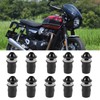 10Pcs Motorcycle Windshield Bolts Screws Kit, Universal Windscreen Bolts M5