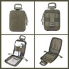VEHYEGOI 2Pcs Medical Storage Bag, 2Pcs Carabiner, Mini Bag, Tactical