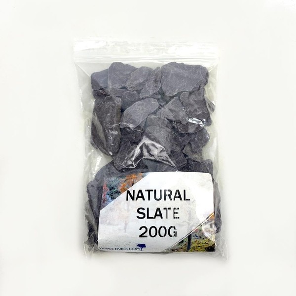 WWScenics Model Slate Natural Stone | 200 g Bag |
