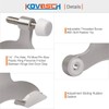 KOVOSCH 2 Pack Hinge Pin Door Stopper Brushed Satin Nickel