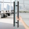 DYRABREST 23" Double Sided Push Pull Door Handle H Shape
