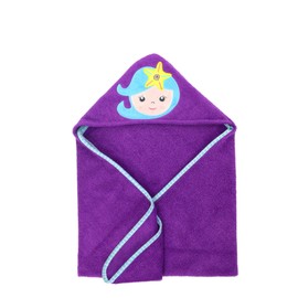 Zoocchini Baby Towel with Hood Mermaid 100% Cotton