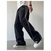 GORGLITTER Men's Letter Wide Leg Baggy Sweatpants Y2k Hip Hop