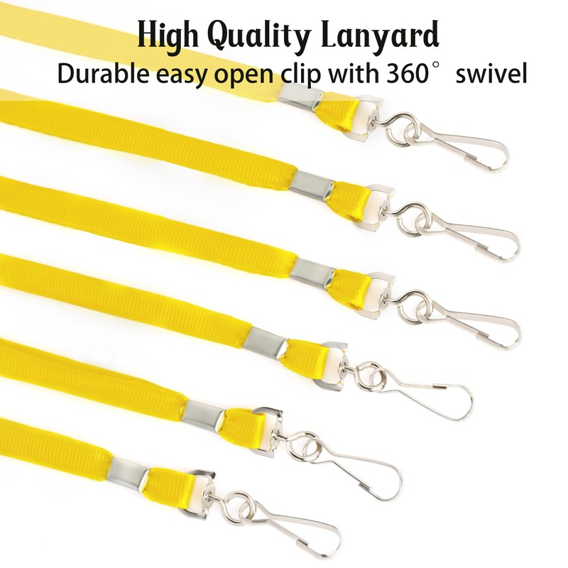 LOCONHA 50 Pack Lanyards for Id Badges Lanyards Safety Badge