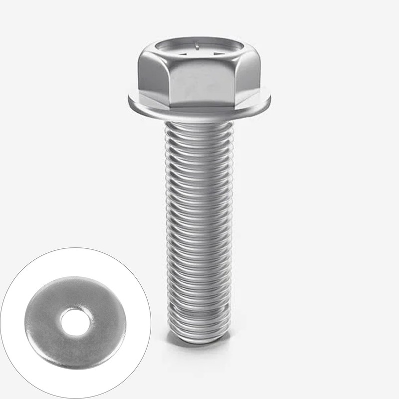 Runseaway 60PCS M3 Flat Washer Stainless Steel Sealing Ring, Inner