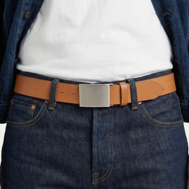 BELTINGER Belt made of full cowhide leather, 4.0 cm, jeans belt for men, 40 mm, denim belt with belt, black, silver