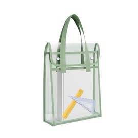 aninako Browboard Holder, Contact Bag, Document File, Transparent, File Case, Carrying Bag, Waterproof, Large Capacity, Convenient to Carry, Thick, Includes Handle, Divider, Stationery, Business Trip