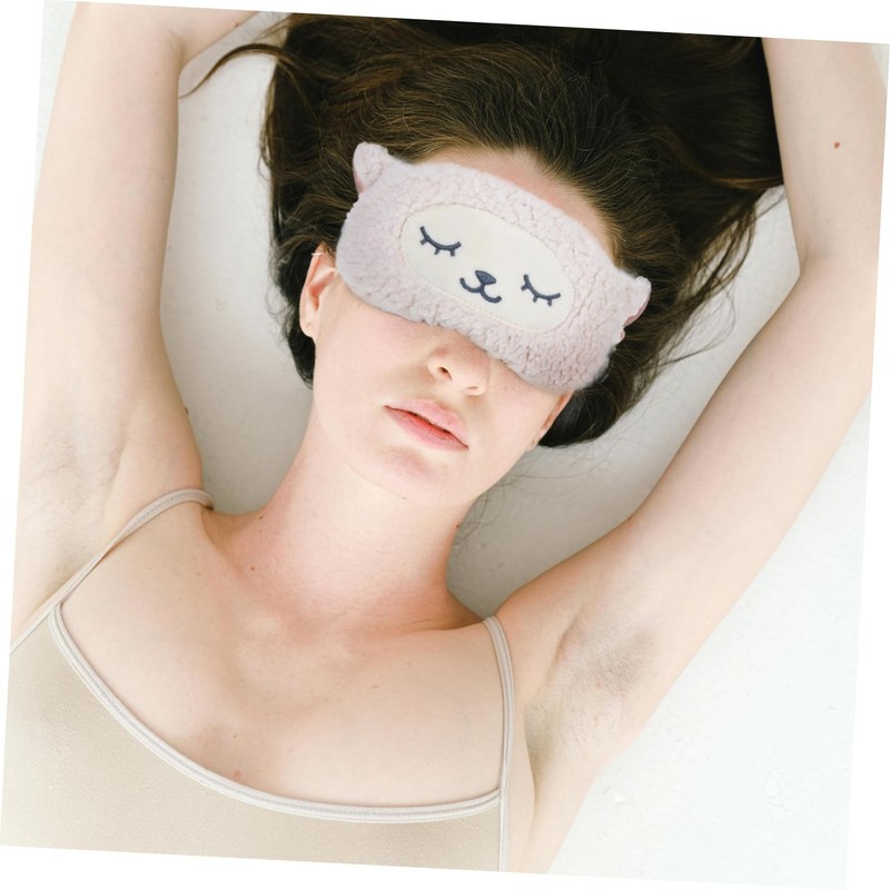 TOVINANNA Light Blocking Eye Mask Sheep Shaped Sleep Mask with