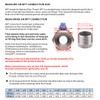 DERNORD 1/4 inch Stainless Mini Ball Valve NPT Female x