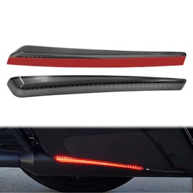 Motorcycle Saddlebag Side Light Extended LED Turn Signals Running Brake Light Fit for Harley Touring Road Glide Electra Glide Street Glide Road King 2014-2023, Saddlebag Side Light LED Gray Lens