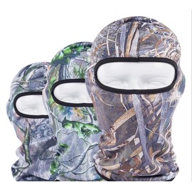 Hillento Outdoor Cycling Fishing Hunting Jungle Camouflage Headgear Bionic face mask Sunscreen Breathable Wicking,BB-A-82