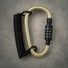 Interbosch BV Cable Carabiner Combination Lock - 180 cm Long,