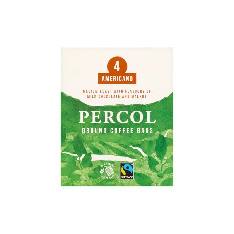 Percol Americano Ground Coffee Bags 10 x 8g