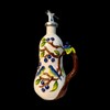 18 Oz Hand Painted Relief Ceramic Olive Oil Bottle Dispenser