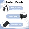1PCS Thicker Garage Door Lock Gate Lock Black Door Stainless