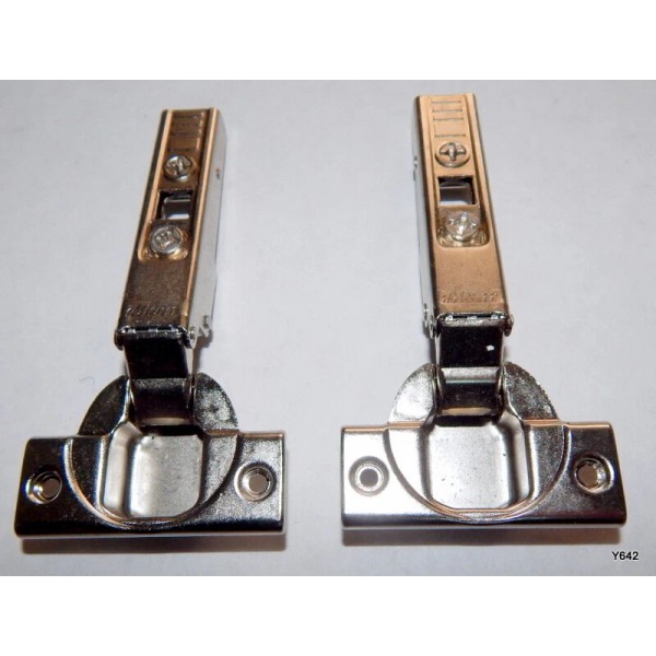 Blum 2 QTY Blum Satin Nickel Cliptop Cabinet Hinges 1-3/4"