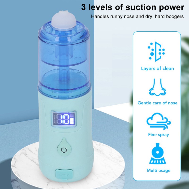 2 In 1 Electric Nasal Aspirator Self Cleaning Nose Sucker