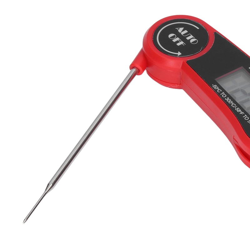 Food Thermometer Waterproof 304 Stainless Steel Folding Probe Fast Meat