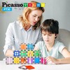 PicassoTiles 30 Piece Window and Door Clip On Magnetic Blocks