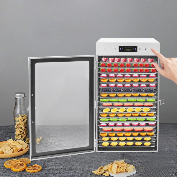Unbranded Stainless Steel Food Dehydrator with 18 Trays for Fruits