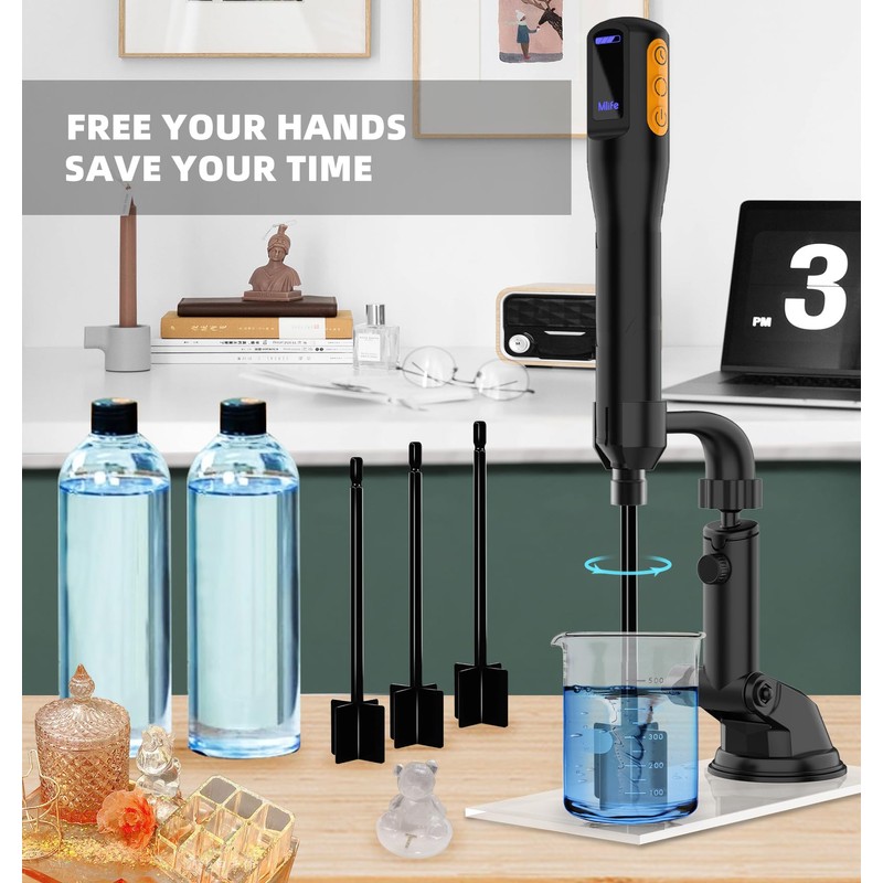 Mlife Upgraded Resin Mixer, Epoxy Resin Electric Stirrer, Paint Mixer
