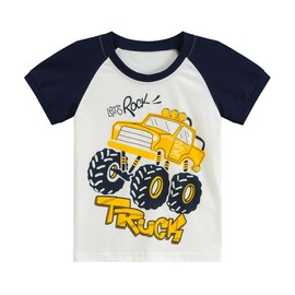 Little Hand Boys Pajamas Monster Truck Pjs Sets Summer Jammies Kids Pjs Sleepwear 2 Years