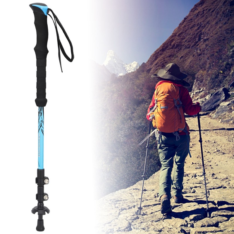 7075 Aluminium Alloy Outdoor Climbing Stretchable Trekking Pole Alpenstock Outside