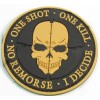 PVC Rubber Morale Patch Military Sniper One Shot Kill US