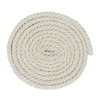Super Soft 3 Strand Twisted Cotton Rope (Off White, 1/4