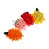 Minkissy 4pcs Fruit-themed Shower Balls for Exfoliating Skin Including Watermelon