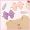 ZKSXOA Baby Girl 8 Pcs Bow Headbands & Hair Clips