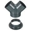 PATIKIL 3 Way Duct Splitter, 3"x3"x4" Y Reducer Connector Air