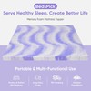BedsPick 3 Inch Memory Foam Mattress Topper Twin XL, Gel