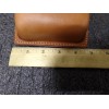 Unbranded LEATHER Carrying Case, Front Loading, 2.3x5.0x9 In (4WPZ1)