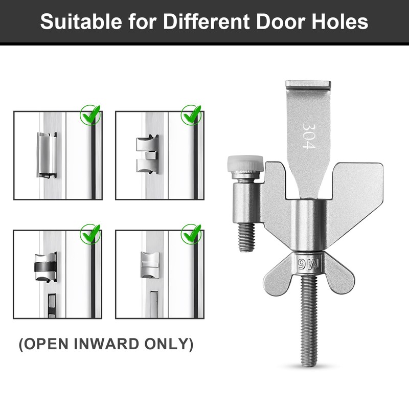 AceMining Upgraded Portable Door Lock Home Security Door Locker Privacy