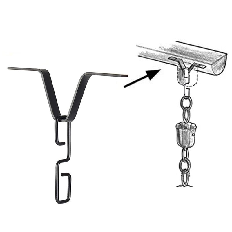 Namvo Rain Chain Clip For Gutter Adapter V Style Copper