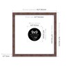 9x9" Square Picture Frame, Display Pictures 5x5" With Mat or