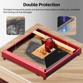 UniTak3D Honeycomb Laser Bed 440 x 440 mm Working Table for XTool D1/D1 Pro/S9/S10/S30 Pro/RAY5 Engraver Fast Heat Dissipation and Desktop Protection with Aluminium Plate(Working Area:15.75x15.75in)