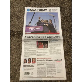 USA Today July 15, 2024 Newspaper. Searching For Answers- NEW