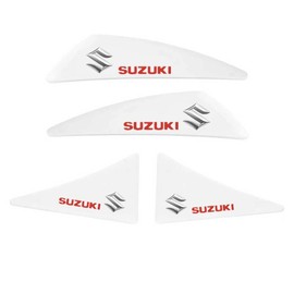 Car Door Guard, Door Corner Protector, Corner Guard Sticker, Car Door Protection, Car Scratch Protection, Dirt Prevention, Easy to Put on and Take off, Set of 4 (Suitable for Suzuki, White)