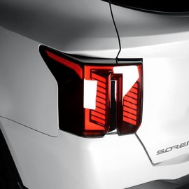 YOUTOOCAR Glossy Black Car Tail Light Cover Trim Compatible with Kia Sorento 2024-2025 Accessories