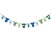 Golf Baby Bodysuit Banner, Green Gingham Baby Shower & 1st