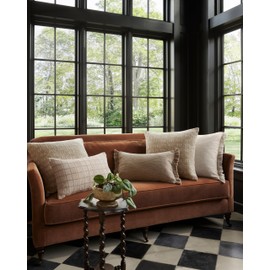 Loloi Magnolia Home by Joanna Gaines Bryn Collection PMH0062 Beige 22'' x 22'' Cover w/Down Pillow