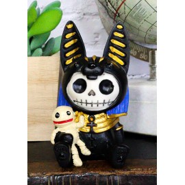 Summit Egyptian Furrybones Anubis Figurine Small 3.5" Furry Bones Skeleton Decor Statue